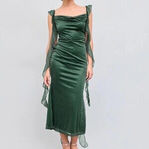 Cider Green Maxi Dress With 6001